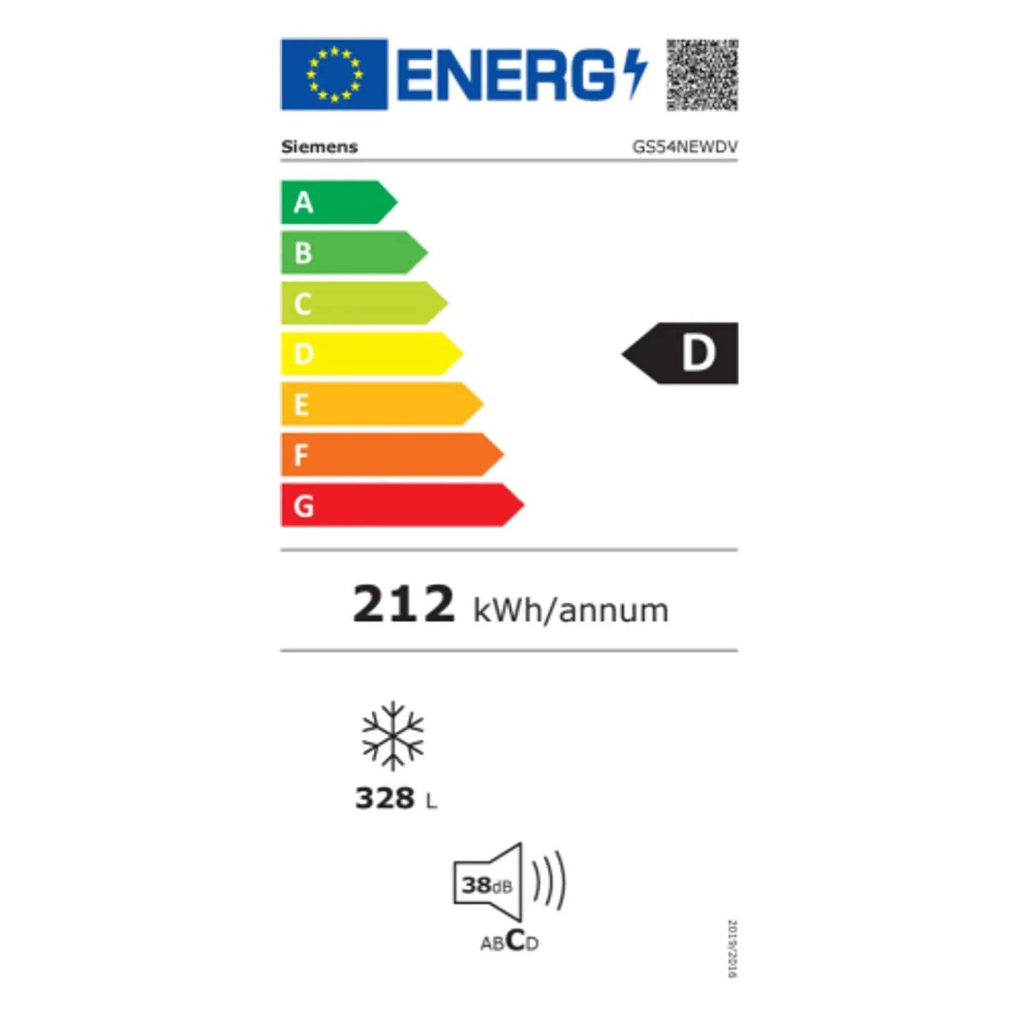2026 Siemens iQ500 GS54NEWDV Gefriertruhe Gefrierschrank Freistehend 328 l D Weiß