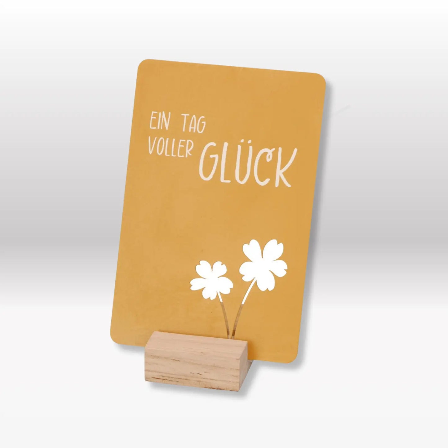 Metalltafel "Ein Tag voller Glück"