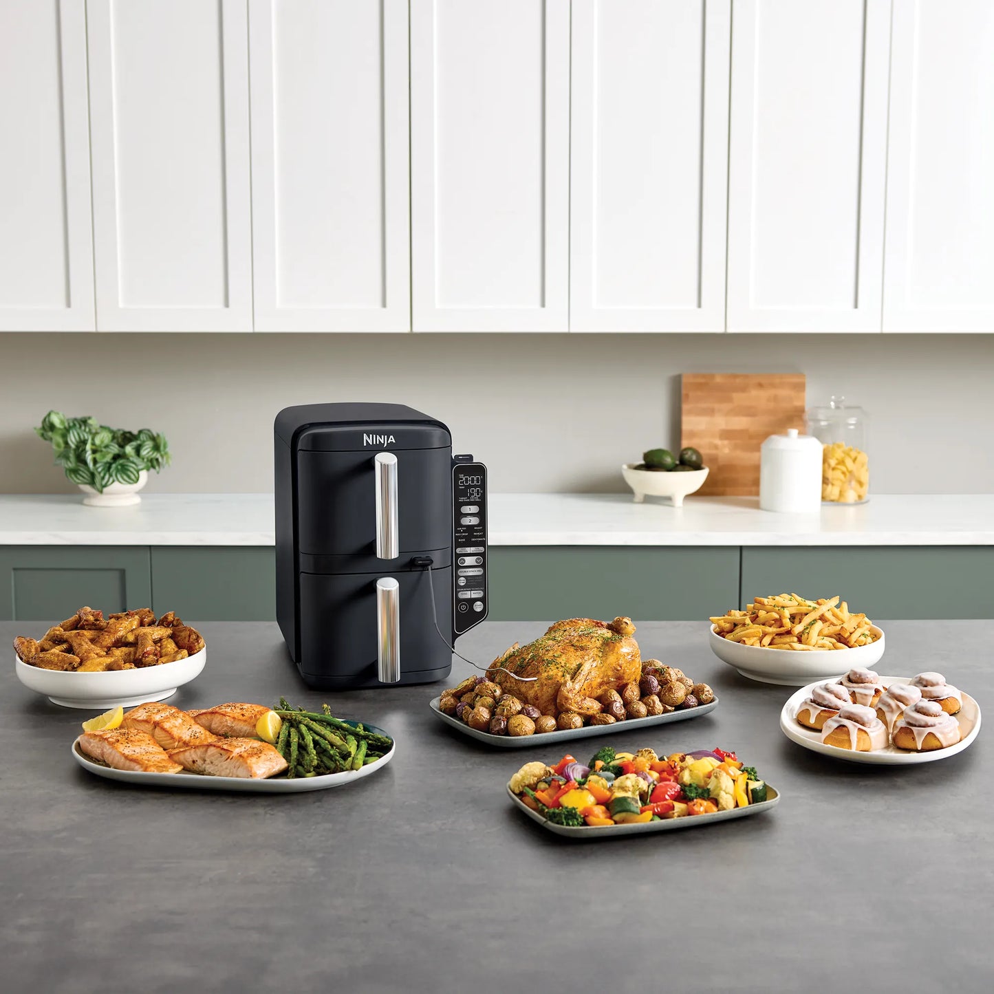 2026 Ninja DoubleStack XXXL Smart 9,5 l Heißluftfritteuse mit 2 Schubladen