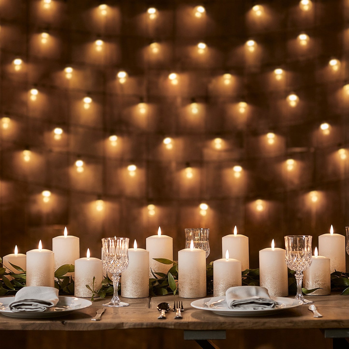 TruGlow® LED Kerzen Echtwachs Trio bronze ombré mit Fernbedienung