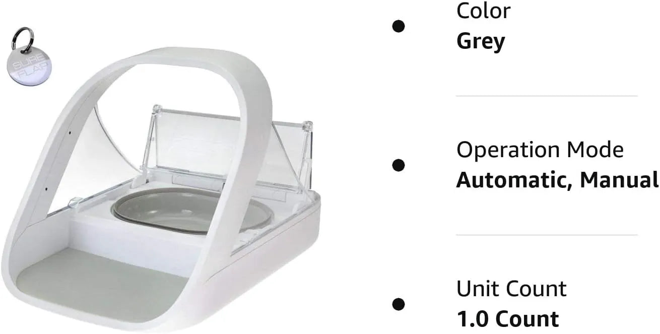 2026 Automatischer Futterautomat für Haustiere - Mikrochip-Futterautomat für Haustiere - MPF001 - Geeignet für Nass- und Trockenfutter - Bonus eOutletDeals Tierhandtuch