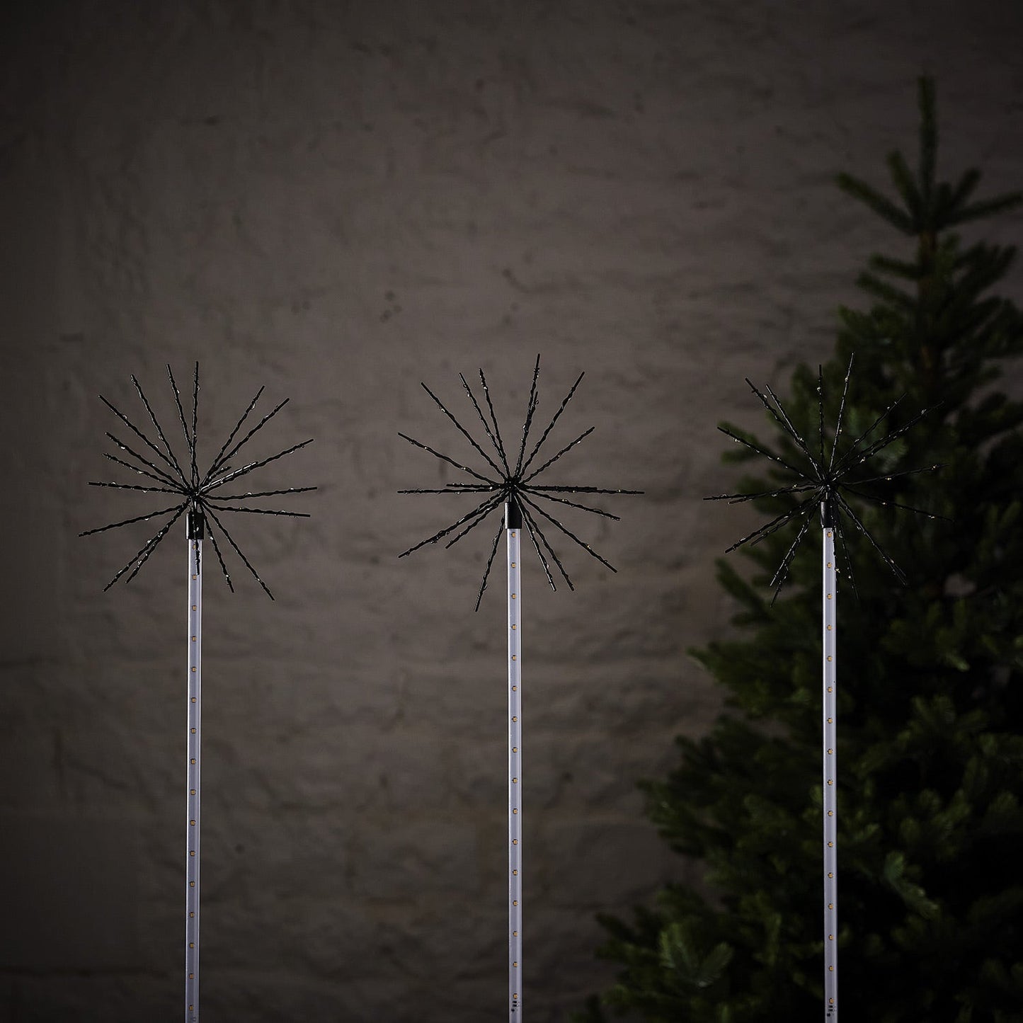 3er Set 70cm LED Starburst Stableuchten