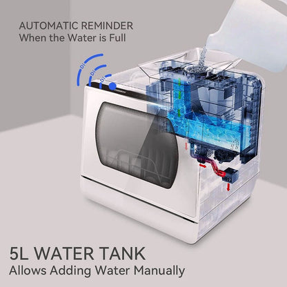 2026 Hermitlux Tischgeschirrspüler mit integriertem 5-Liter-Wassertank