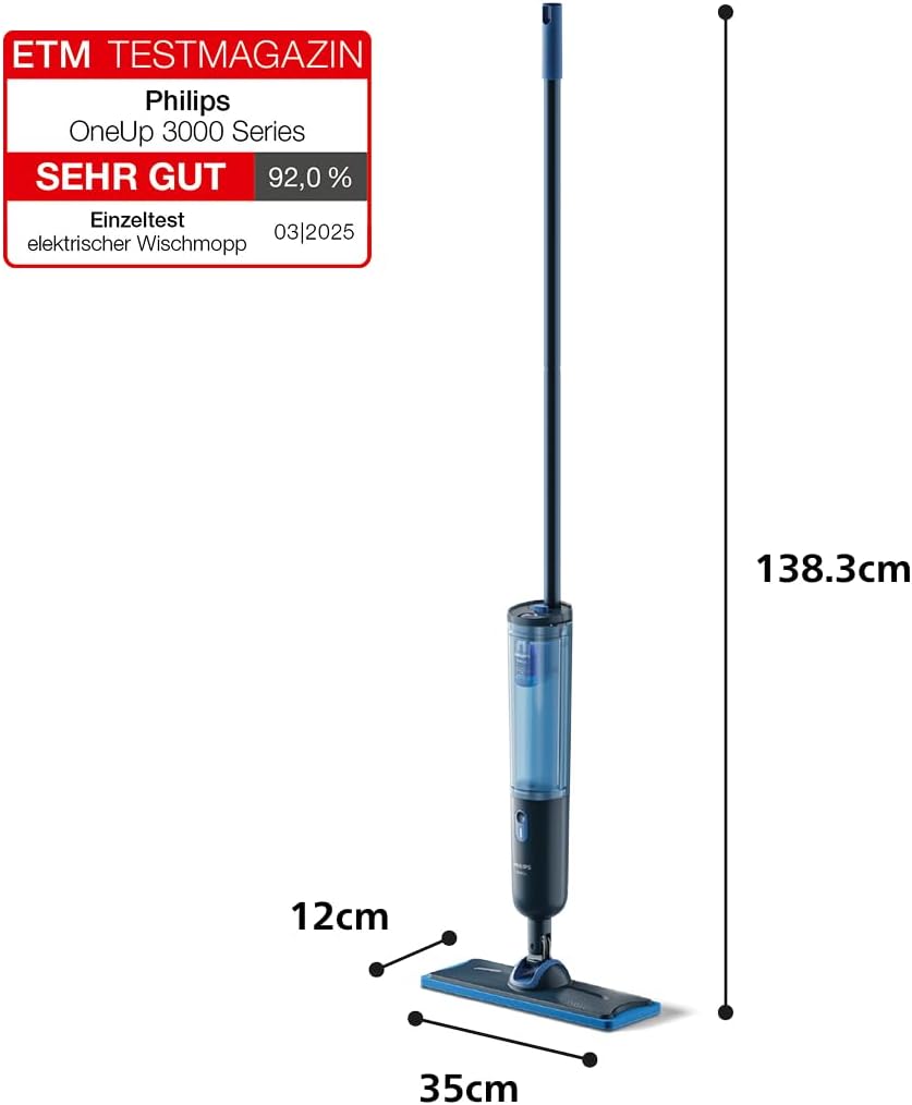 2026 Philips OneUp Elektrowischer (5000er Serie, 2 Feuchtigkeitseinstellungen)
