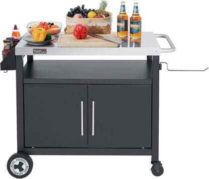 2026 Grillwagen für den Außenbereich mit Rädern – Kücheninsel aus Edelstahl