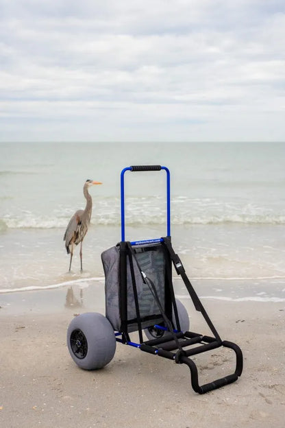 2026 My Beach Cart Heavy Duty Folding Beach Cart with BiMein Strandwagen, robuster, zusammenklappbarer Strandwagen mit großen Rädern und Ballonreifen zum Gleiten über Sandg Wheels and Balloon Tires to Glide Over Sand