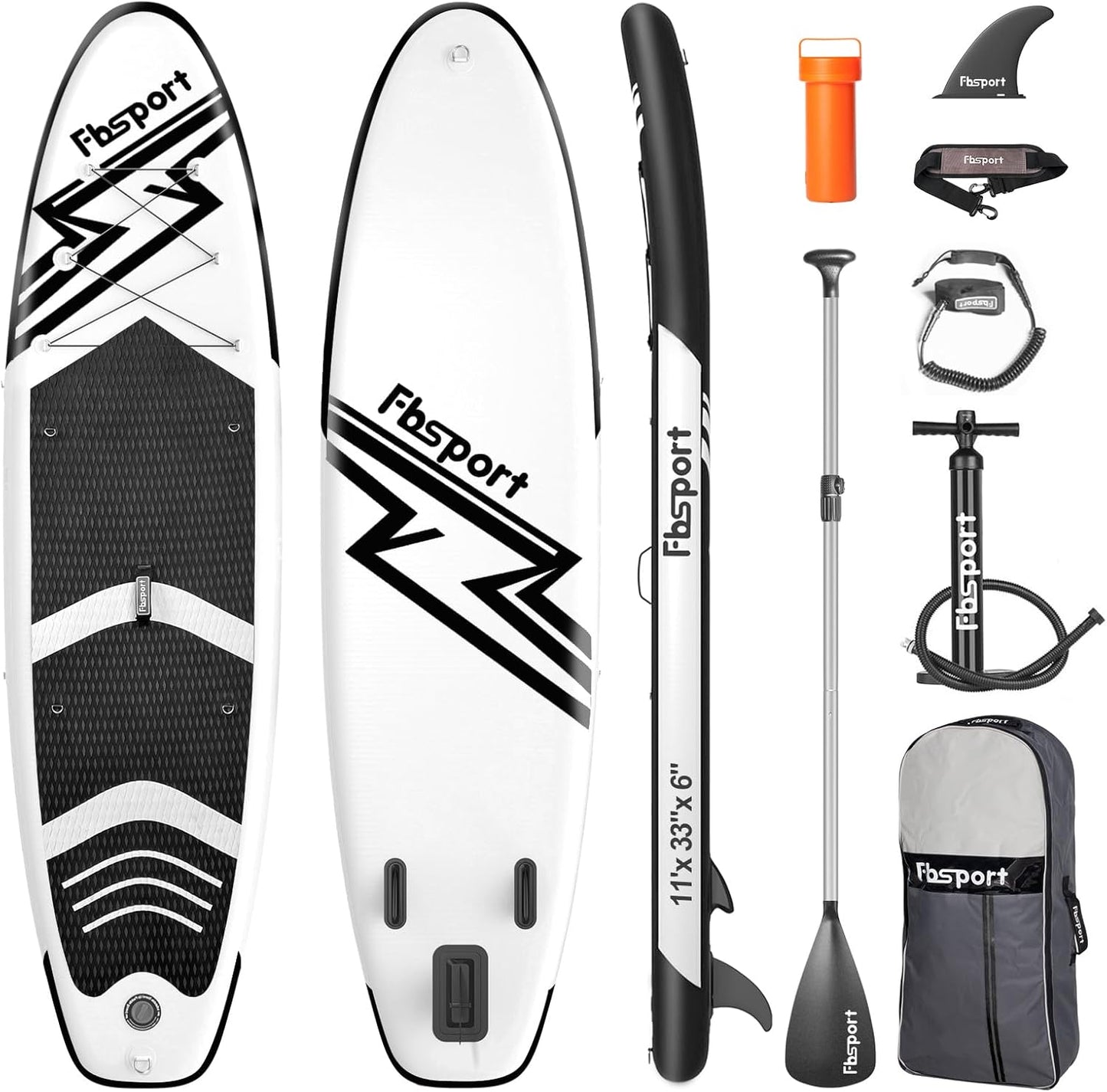 2026 Premium-Stand-Up-Paddle-Board, Yoga-Board mit strapazierfähigem SUP-Zubehör und Tragetasche | Breiter Stand, Surf-Kontrolle, rutschfestes Deck, Leine, Paddel und Pumpe für Jugendliche und Erwachsene