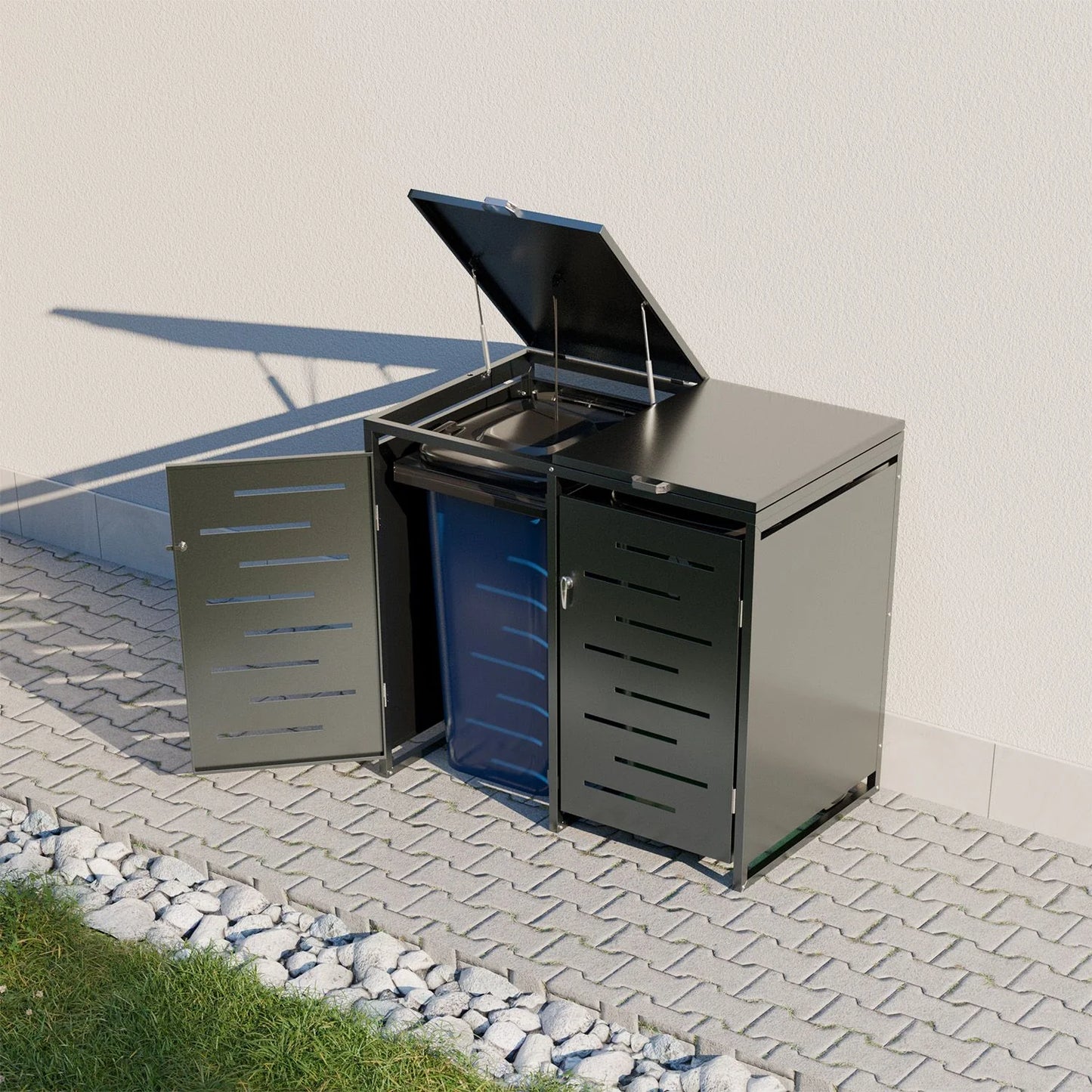 2026 Metall Mülltonnenbox Arel