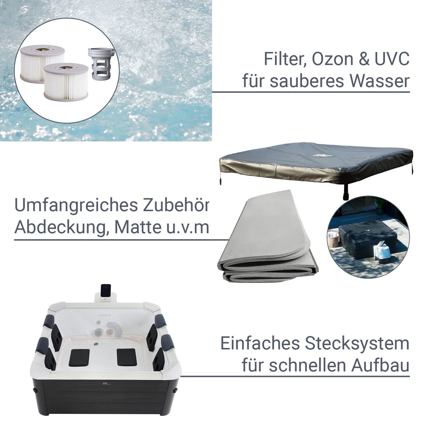 2026 Whirlpool Oslo mit LED-Beleuchtung