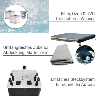 2026 Whirlpool Oslo mit LED-Beleuchtung