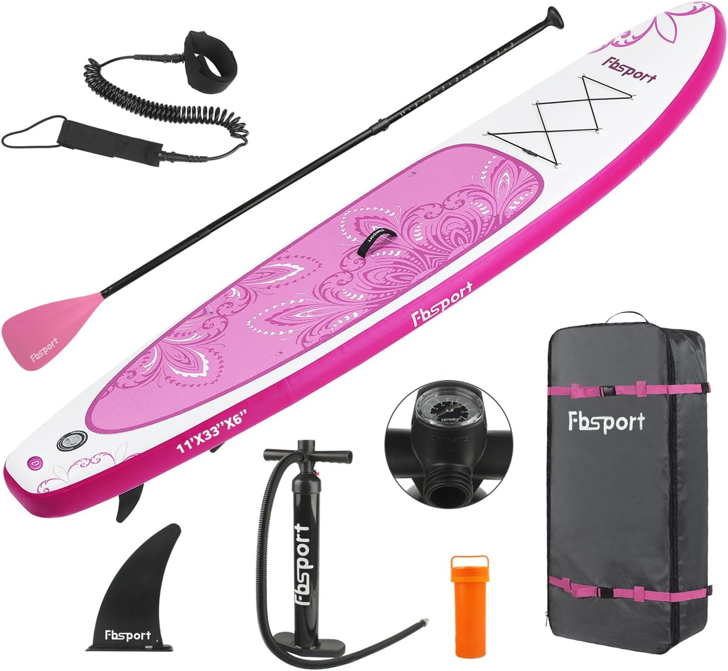 2026 Premium-Stand-Up-Paddle-Board, Yoga-Board mit strapazierfähigem SUP-Zubehör und Tragetasche | Breiter Stand, Surf-Kontrolle, rutschfestes Deck, Leine, Paddel und Pumpe für Jugendliche und Erwachsene