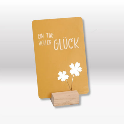 Metalltafel "Ein Tag voller Glück"