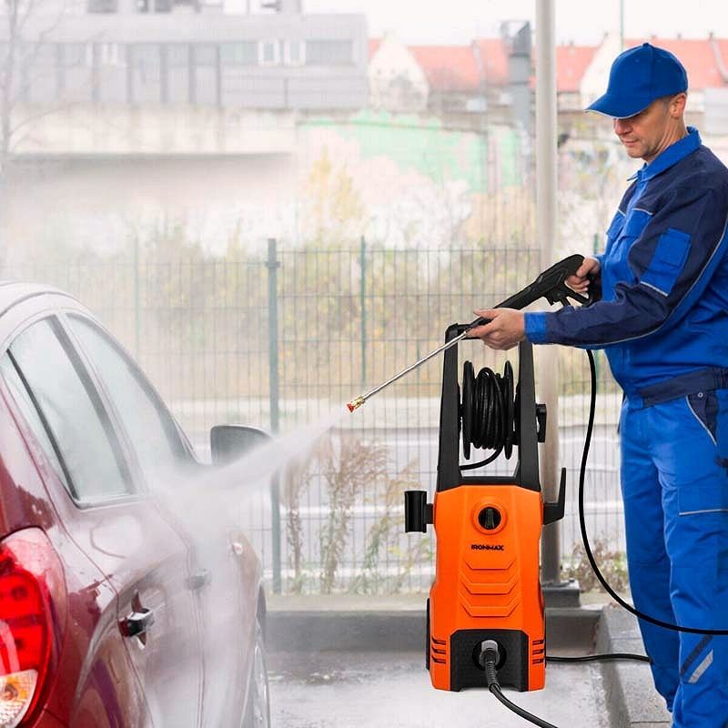 2026 Elektrischer Hochdruckreiniger 3500 PSI – 1800 W, 2,6 GPM mobiler Elektro-Power-Washer mit 4 Düsen