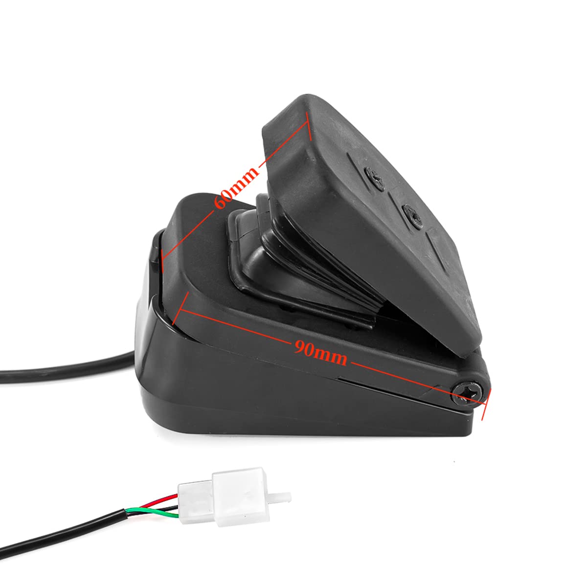 2026 72 V 3000 W bürstenloser Motorsatz mit 24 Mosfet 50 A-Controller und Gashebel für Elektroroller, E-Bike-Motor, Motorrad-DIY-Teileumbausatz (6 Teile in 1 und Motor mit Fuß)