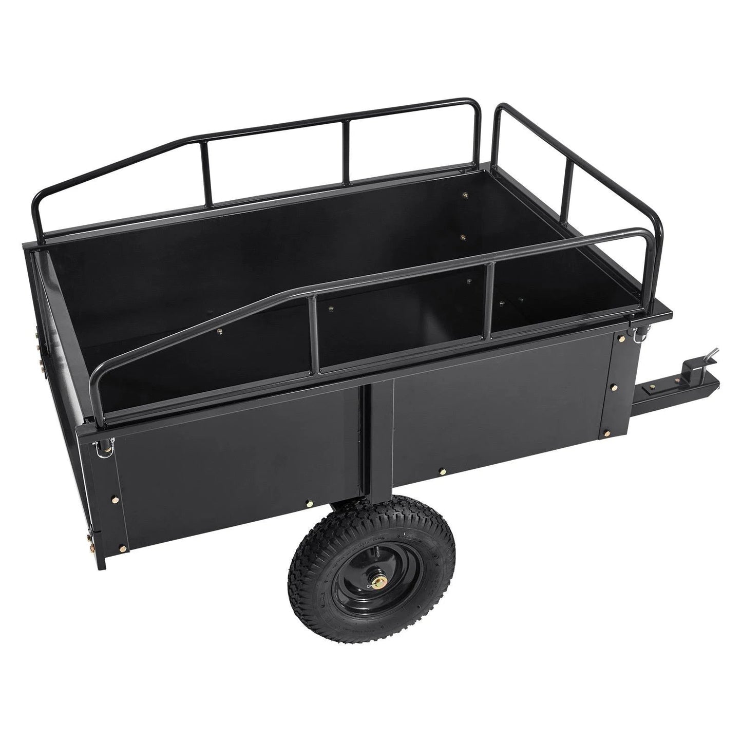 2026 VEVOR Hochleistungs-ATV-Anhänger, Kippwagen aus Stahl, 750 Pfund, 15 Kubikfuß, Gartenanhänger mit abnehmbaren Seitenwänden zum Fahren, L – MadeInUSA