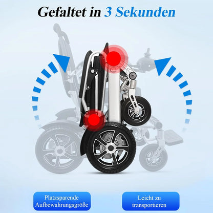 2026 WEYRAL 50cm Breite Sitz Elektrischer Rollstuhl für Erwachsene,mit Schutzhülle, Leichter Elektro Rollstuhl bis 150kg,40km Lange Elektrorollstuhl, Elektro Rollstuhl für Senioren