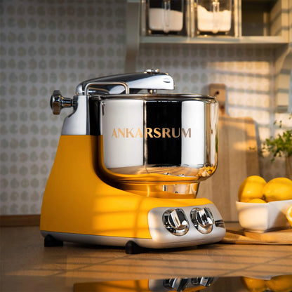 2026 2026 Ankarsrum Assistent Original 6230 Küchenmaschine – Retro-Design, 1500W, 7L Edelstahl, 16 Zubehörteile, 7 Jahre Garantie, Sunbeam Yellow