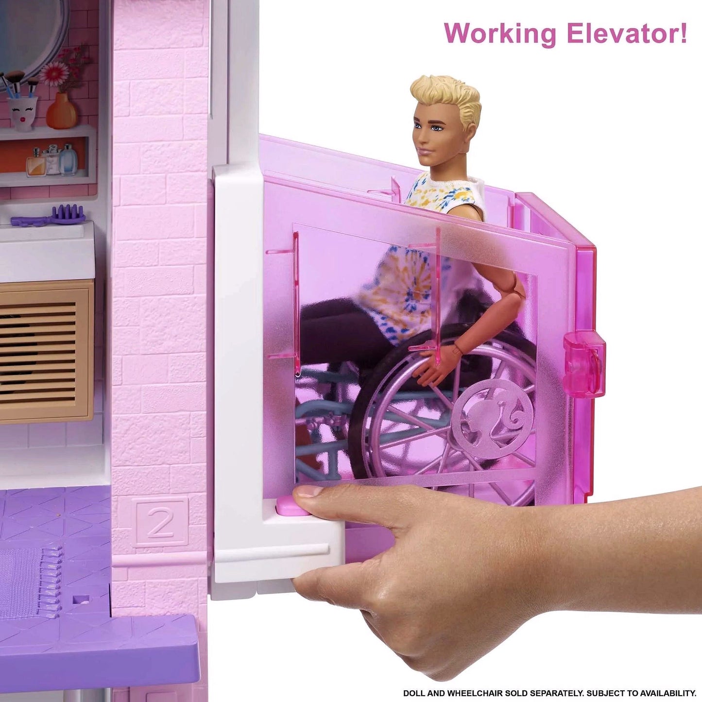 2026 Barbie DreamHouse Spielset mit 10 Spielbereichen, über 75 Möbel- & Zubehörteilen, Licht & Sound