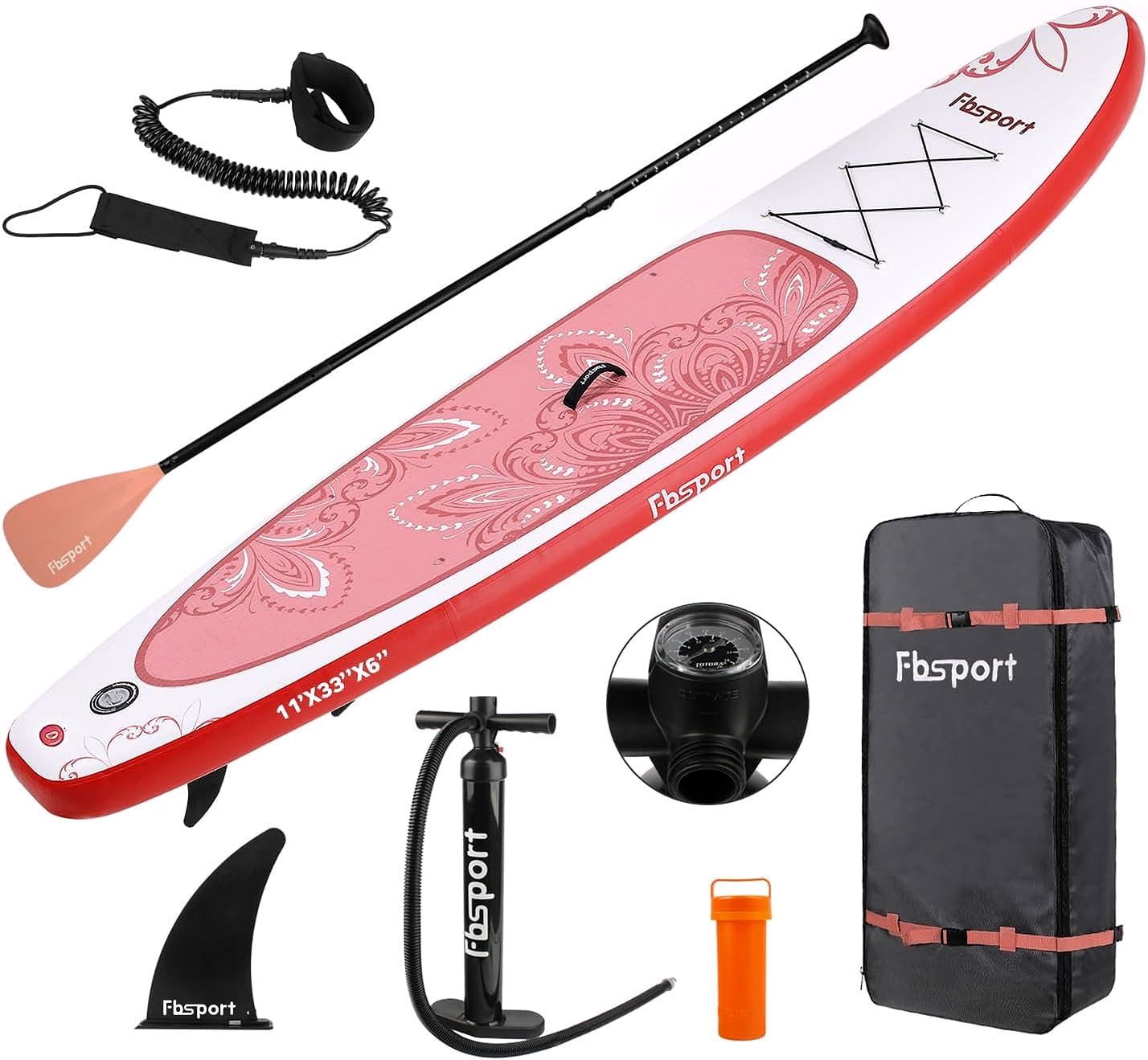 2026 Premium Stand Up Paddle Board, Yoga Board with Durable SUP Accessories & Carry Bag | Wide Stance, Surf Control, Non-Slip Deck, Leash, Paddle and Pump for Youth & Adult