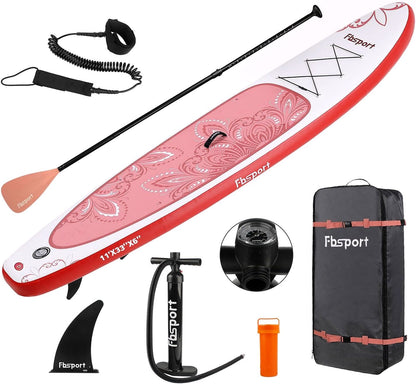 2026 Premium Stand Up Paddle Board, Yoga Board with Durable SUP Accessories & Carry Bag | Wide Stance, Surf Control, Non-Slip Deck, Leash, Paddle and Pump for Youth & Adult