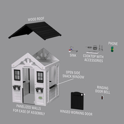 2026 Backyard Discovery Sweetwater Spielhaus – Weiß