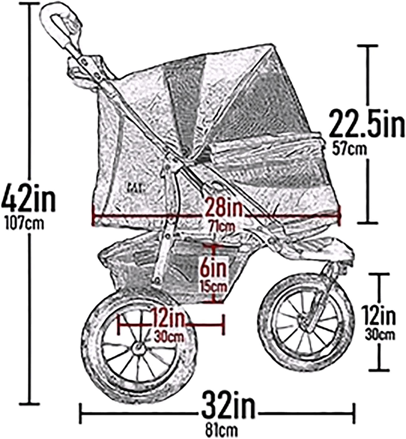 2026 No-Zip NV Haustier-Kinderwagen für Katzen & Hunde