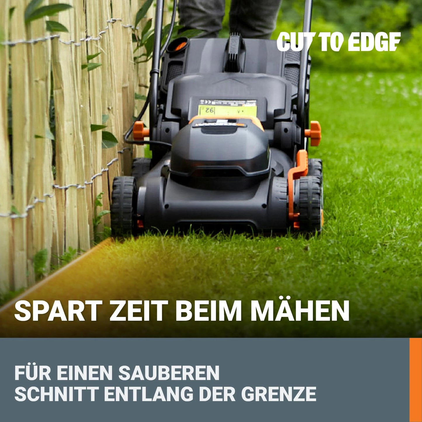 2026 WORX WG743E Akku-Rasenmäher 40V – Profi Rasenmäher mit Mulchfunktion & PowerShare Akku – Rasenmähen ohne Kabel – Ideal für Gärten bis zu 500m²