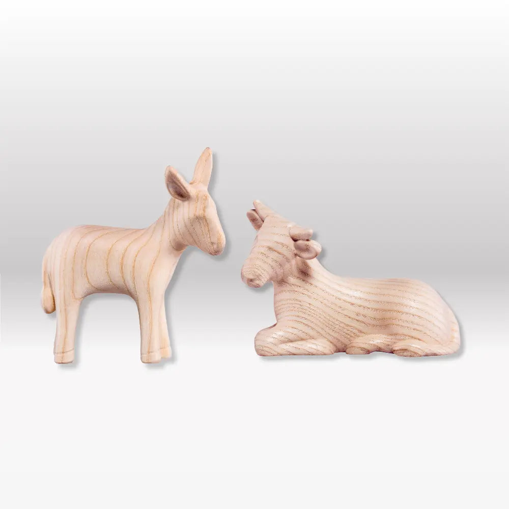 Ochs und Esel (2 Figuren) von Akantus natur I AN-2