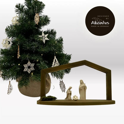 Adventskalender Nr. 3: von Akantus natur mit Stall "Akantus Design" brown
