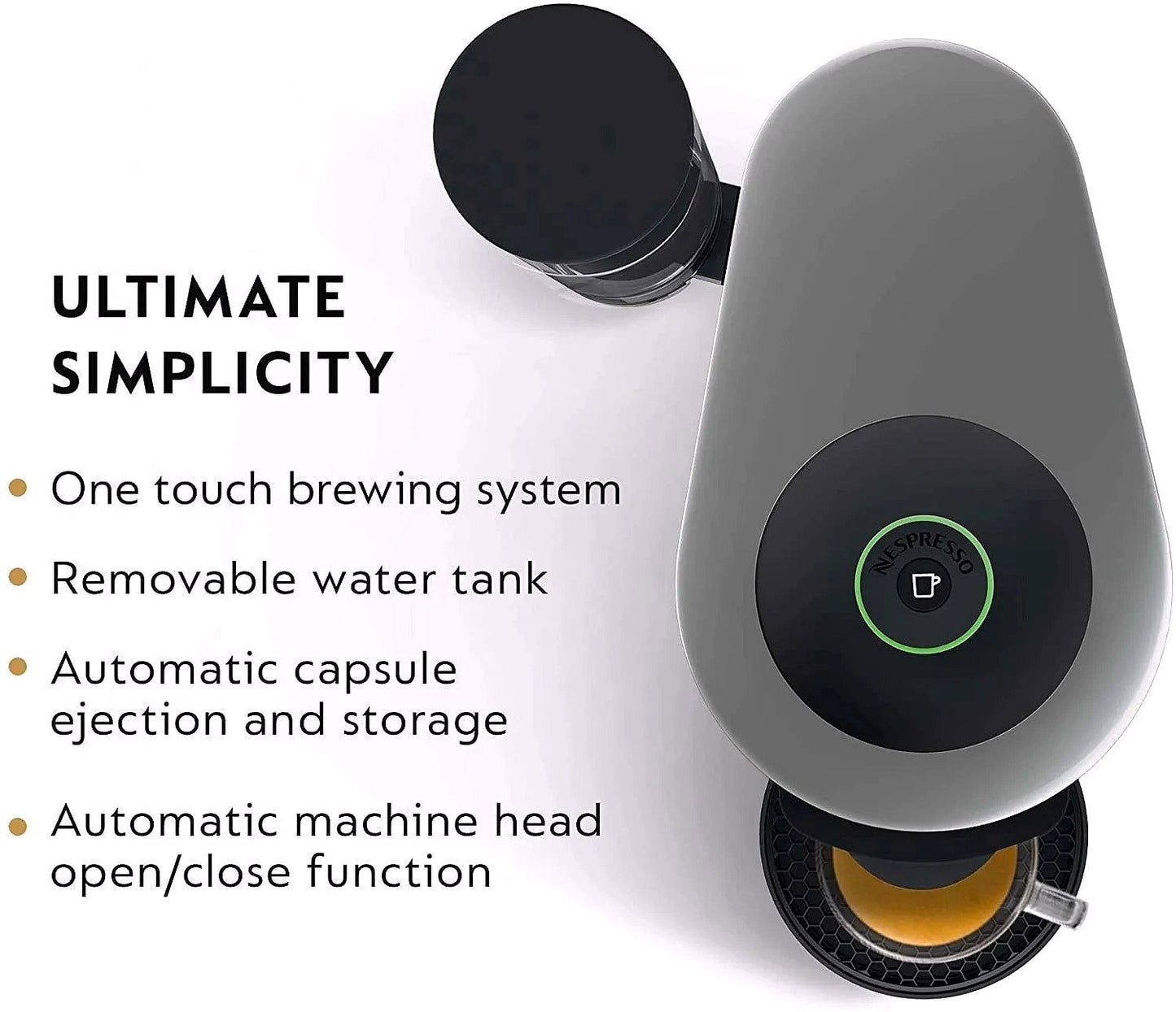 2026 Nespresso Vertuo Plus Kaffee- und Espressomaschine von De'Longhi, Grau, mit Aeroccino Milchaufschäumer