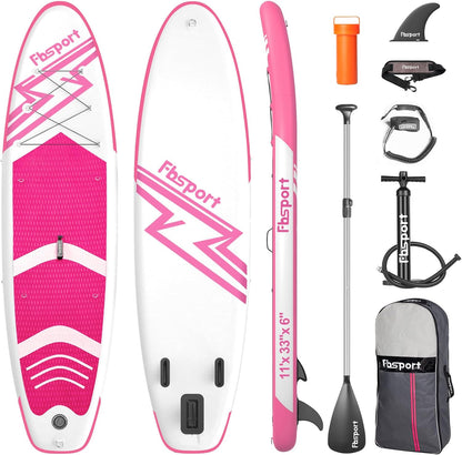 2026 Premium-Stand-Up-Paddle-Board, Yoga-Board mit strapazierfähigem SUP-Zubehör und Tragetasche | Breiter Stand, Surf-Kontrolle, rutschfestes Deck, Leine, Paddel und Pumpe für Jugendliche und Erwachsene
