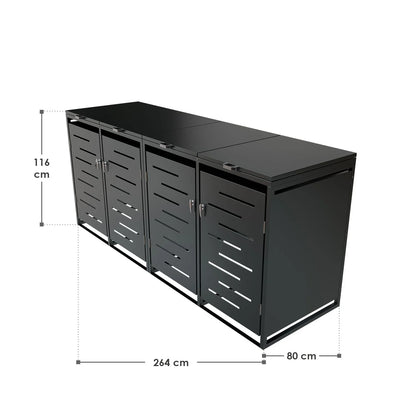 2026 Metall Mülltonnenbox Arel