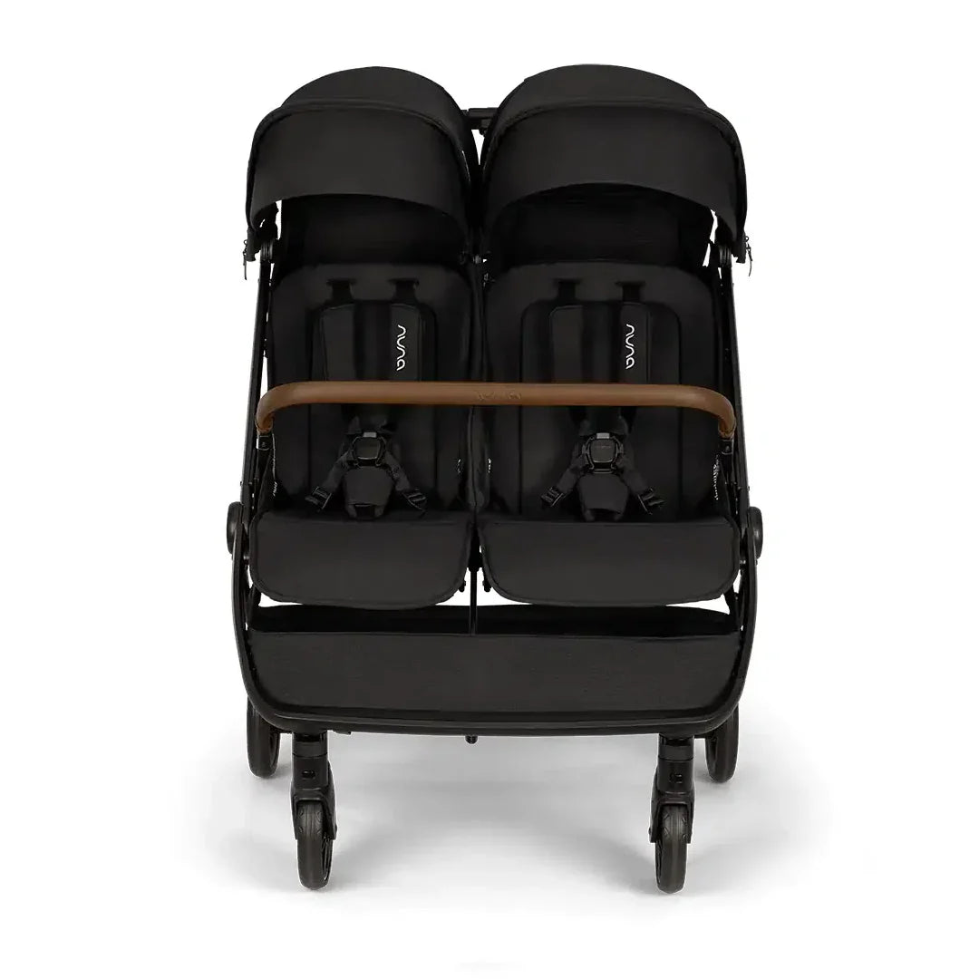 2026 2026 Nuna TRVL dubl Geschwisterwagen – Caviar | Leichter Doppelkinderwagen ab Geburt, kompatibel mit PIPA™ Babyschalen