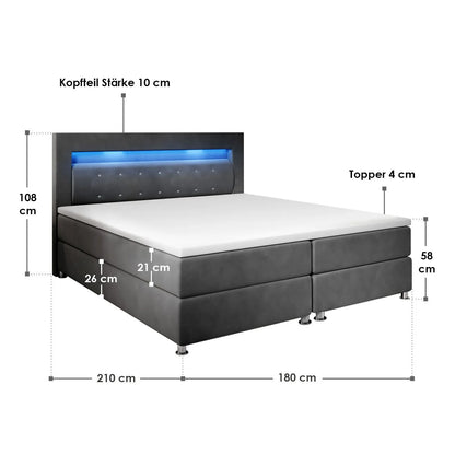 2026 Boxspringbett Vancouver - Stoff
