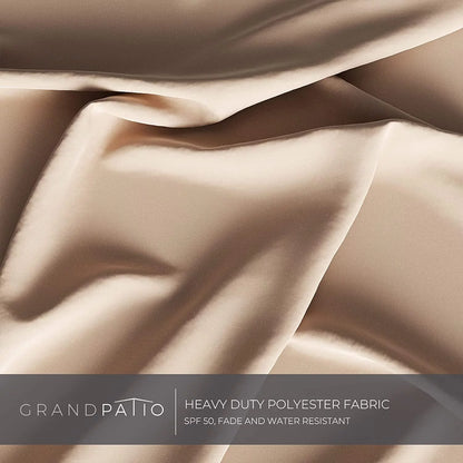 2026 Grand Patio Deluxe Ampelschirm aus Aluminium, rechteckig, mit Ständer, 3 x 3 m, Champagner