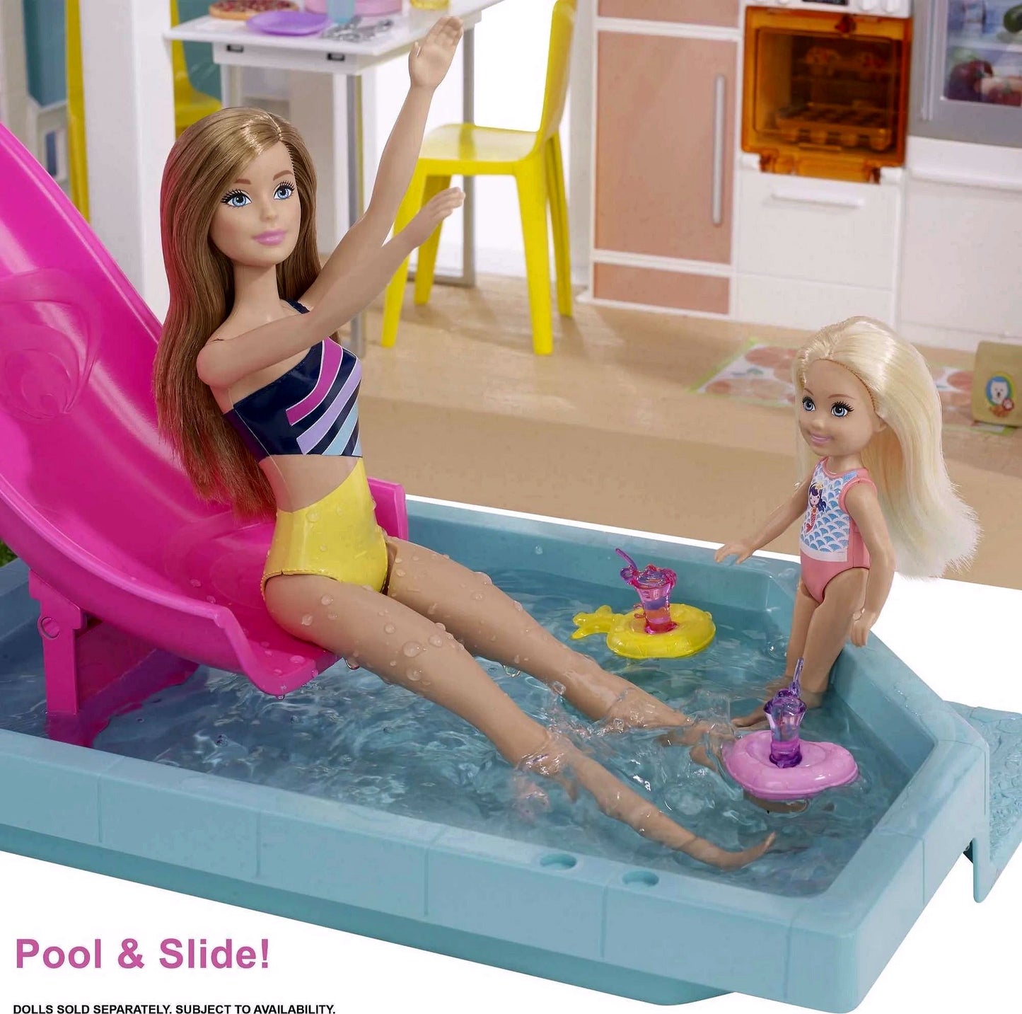 2026 Barbie DreamHouse Spielset mit 10 Spielbereichen, über 75 Möbel- & Zubehörteilen, Licht & Sound