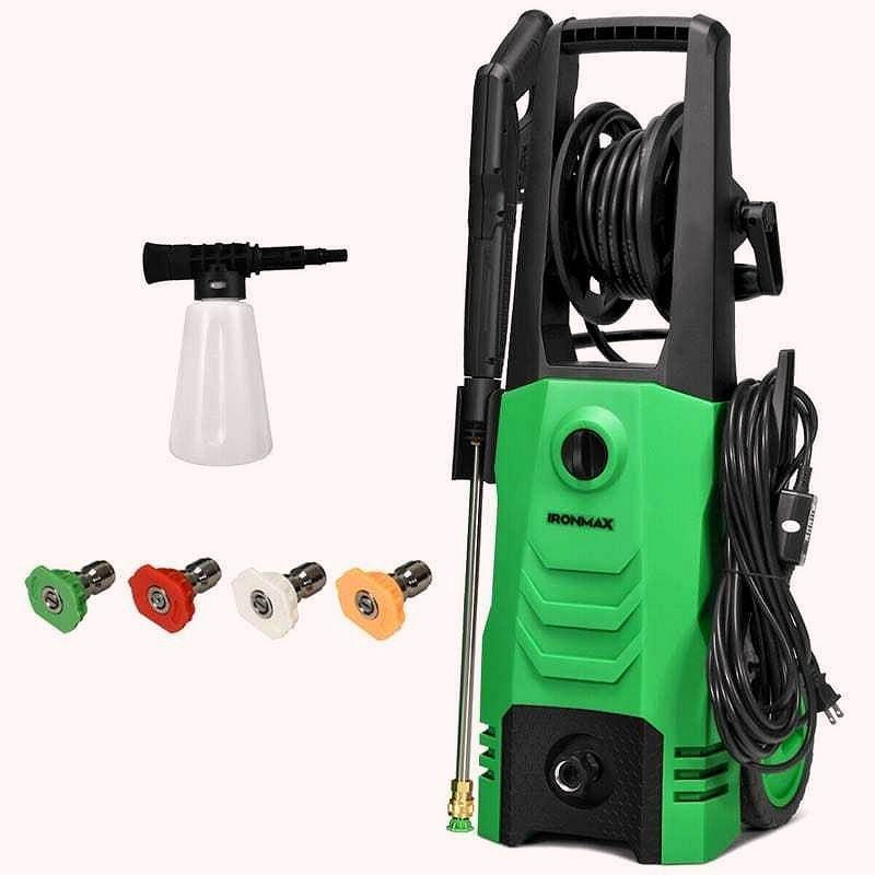 2026 Elektrischer Hochdruckreiniger 3500 PSI – 1800 W, 2,6 GPM mobiler Elektro-Power-Washer mit 4 Düsen