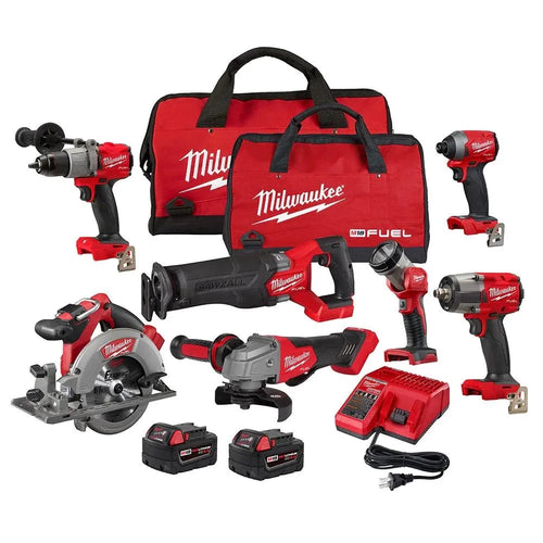 2026 2026 M18 FUEL 18V Akku-Kit Combo mit 7 Werkzeugen und 5,0 Ah Lithium-Ionen-Akku ohne Bürstenmotor