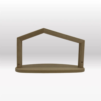 Adventskalender: 8er Set von Akantus natur mit Krippenhaus "Akantus Design Original" Eiche I AD-0-2 + KN-2