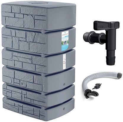 2026 2026 Regenwassertank Tower Stone, Regentonne 350-500L