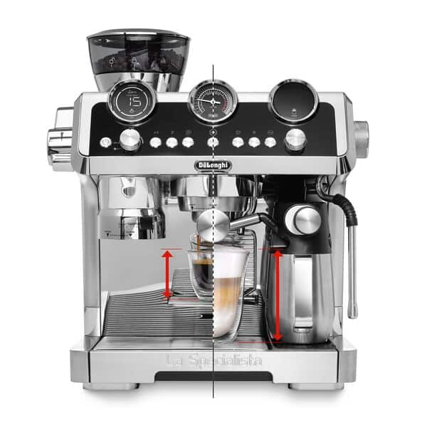 2026 DeLonghi La Specialista Maestro Heiß- und Kaltbrüh-Kaffeemaschine (Vollkorn-/Kaltbrüh-Behälter) - Silber