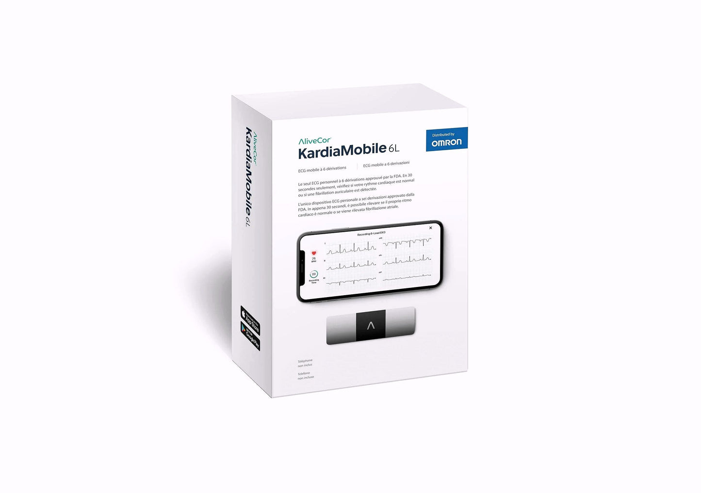 2026 KardiaMobile 6L Persönlicher EKG-Monitor für Smartphones
