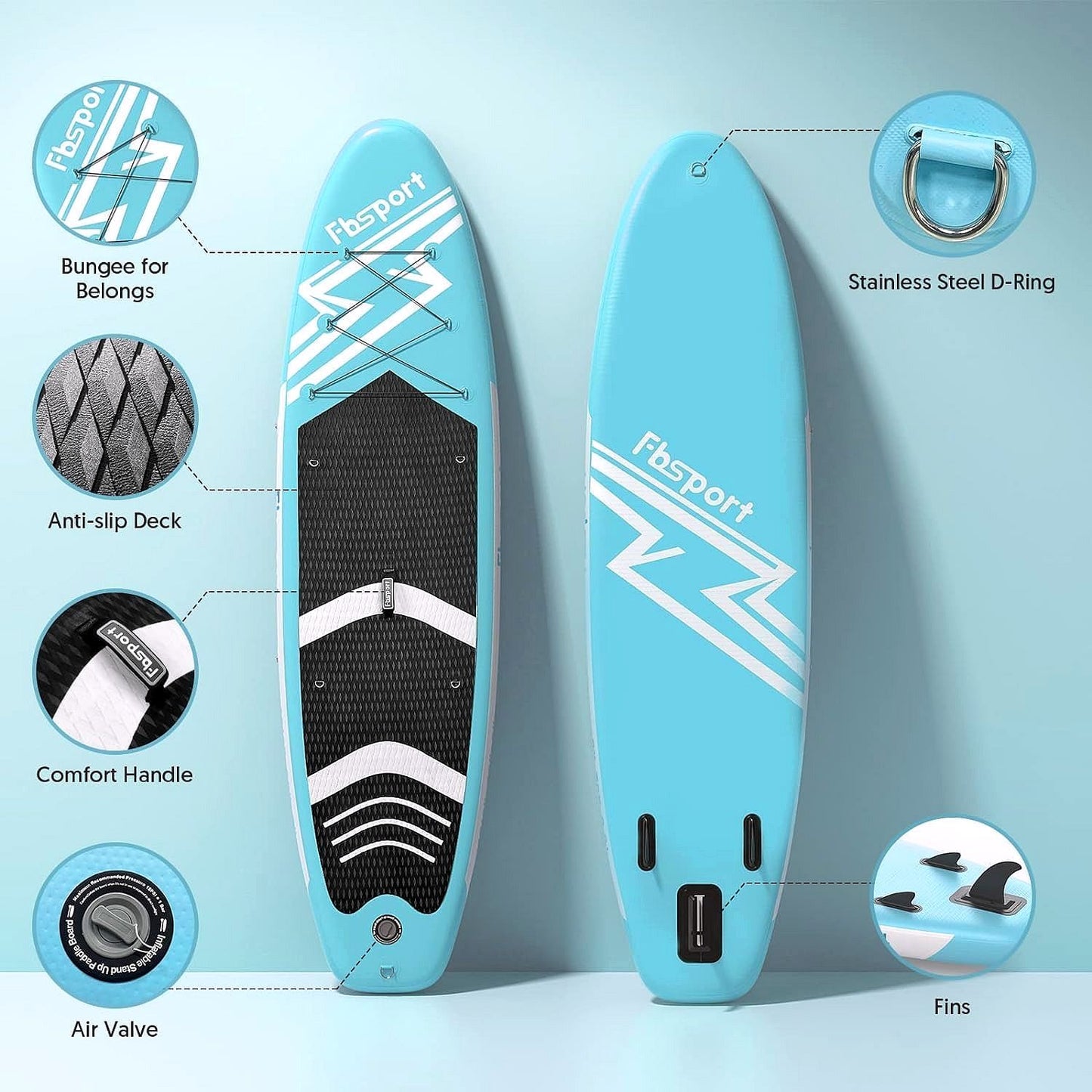 2026 Premium Stand Up Paddle Board, Yoga Board with Durable SUP Accessories & Carry Bag | Wide Stance, Surf Control, Non-Slip Deck, Leash, Paddle and Pump for Youth & Adult