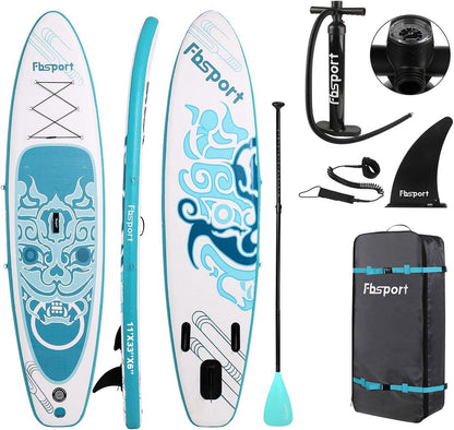 2026 Premium Stand Up Paddle Board, Yoga Board with Durable SUP Accessories & Carry Bag | Wide Stance, Surf Control, Non-Slip Deck, Leash, Paddle and Pump for Youth & Adult
