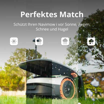2026 Navimow Garage S, Hochklappbar, Keine Signalblockierung, Schutz vor Sonne und Regen, Zubehör für Mähroboter Navimow i105E, i108E