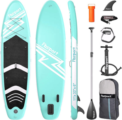2026 Premium Stand Up Paddle Board, Yoga Board with Durable SUP Accessories & Carry Bag | Wide Stance, Surf Control, Non-Slip Deck, Leash, Paddle and Pump for Youth & Adult