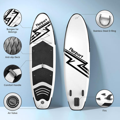 2026 Premium-Stand-Up-Paddle-Board, Yoga-Board mit strapazierfähigem SUP-Zubehör und Tragetasche | Breiter Stand, Surf-Kontrolle, rutschfestes Deck, Leine, Paddel und Pumpe für Jugendliche und Erwachsene