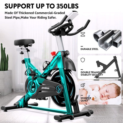 2026 Pooboo Indoor Cycling Bike – Magnetisches Heimtrainer-Fahrrad für Cardio-Training