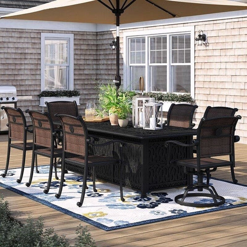 2026 Harland Rectangular 8 - Person 84'' Long Dining Set