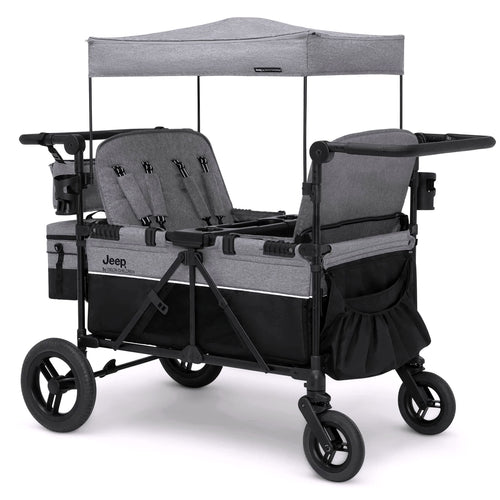2026 Jeep Wrangler Deluxe 4-Sitzer Kinderwagen-Bollerwagen von Delta Children